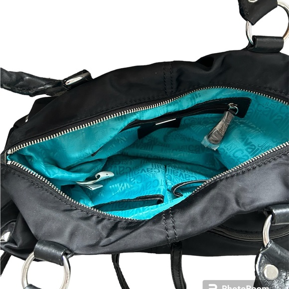 Just Cavalli, canvas and leather straps purse. - Picture 2 of 3